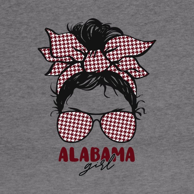 Proud Alabama Girl Letting My Roots Show // Messy Hair Don't Care Alabama Houndstooth by Now Boarding